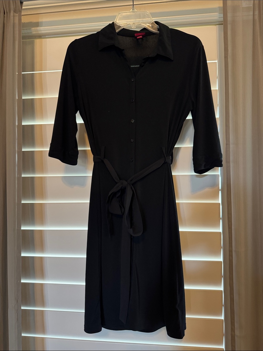 Merona black Shirt Dress with Tie Waist